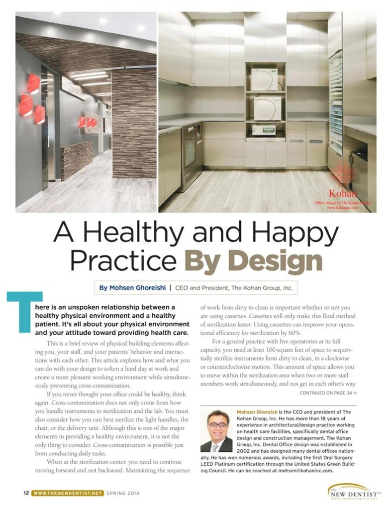 A Healthy and Happy Practice by Design | The New Dentist | KOHAN Architecture